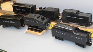 lot 51 image: Vintage Tender Lot  Lionel Lines, SP, Scout Tenders