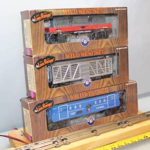 lot 47 image: Lone Ranger Wild West Car Set  WBOXES