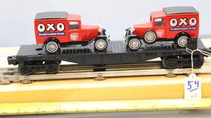 lot 54 image: Black Flat Car  Yesteryear  1930 Ford Model A Delivery Van.