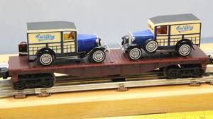 lot 57 image: MTSI  Flat Car  & 2 Matchbox Yesteryear1912 Ford Model T Made in England