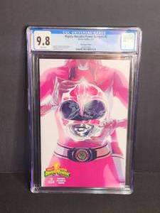 lot 2 image: CGC 9.8 Mighty Morphin Power Rangers #0 Pink Ranger Edition White Pages Boom Studios