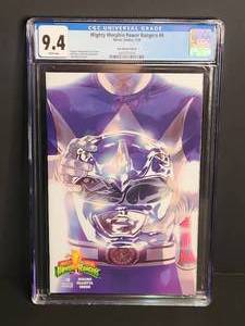 lot 3 image: CGC 9.4 Mighty Morphin Power Rangers #0 Blue Ranger Edition White Pages Boom Studios