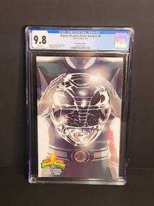 lot 5 image: CGC 9.8 Mighty Morphin Power Rangers #0 Black Ranger Edition White Pages Boom Studios