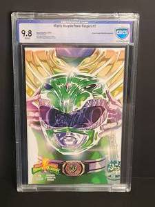 lot 6 image: CBCS 9.8 Mighty Morphin Power Rangers #0 Green Ranger Retailer Incentive Edition White Pages Boom Studios