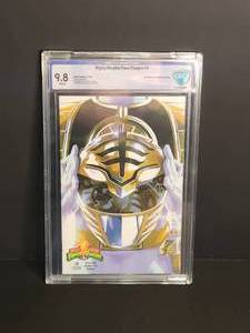 lot 7 image: CBCS 9.8 Mighty Morphin Power Rangers #0 White Ranger Retailer Incentive Edition White Pages Boom Studios