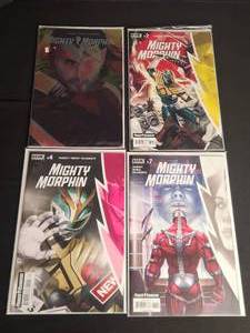 lot 22 image: Mighty Morphin # 1  Shiny Variant cover #2,4,7  4 comic lot