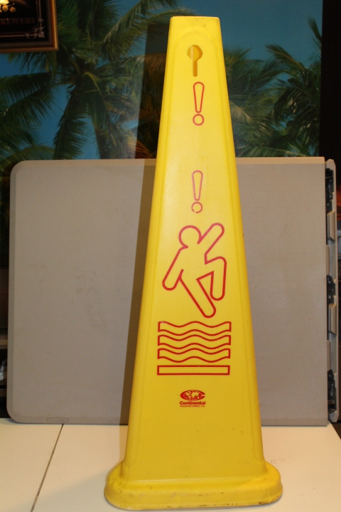 lot 38 image: wet floor sign