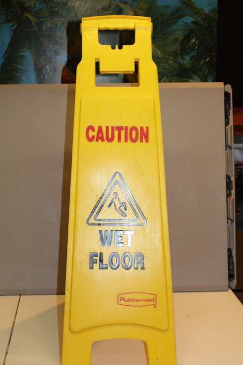 lot 39 image: wet floor sign