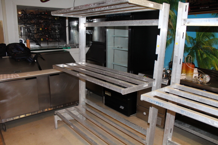lot 135 image: Cooler  storage racking