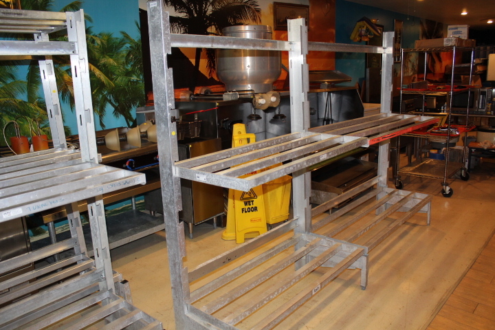 lot 137 image: Cooler  store room racking