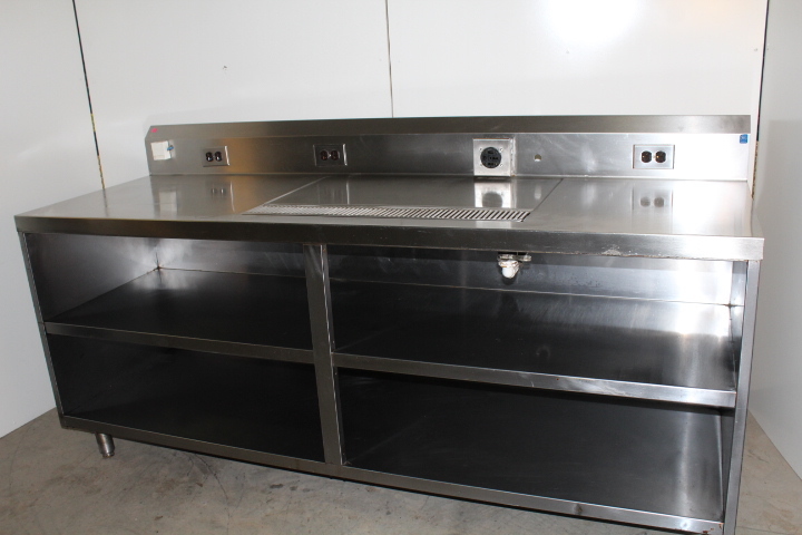 lot 53 image: Stainless Steel Beverage Cabinet  Server station
