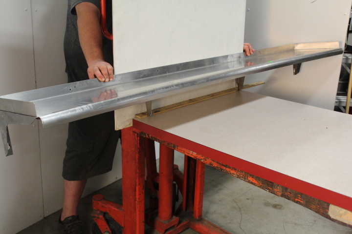 lot 159 image: Stainless steel wall shelf