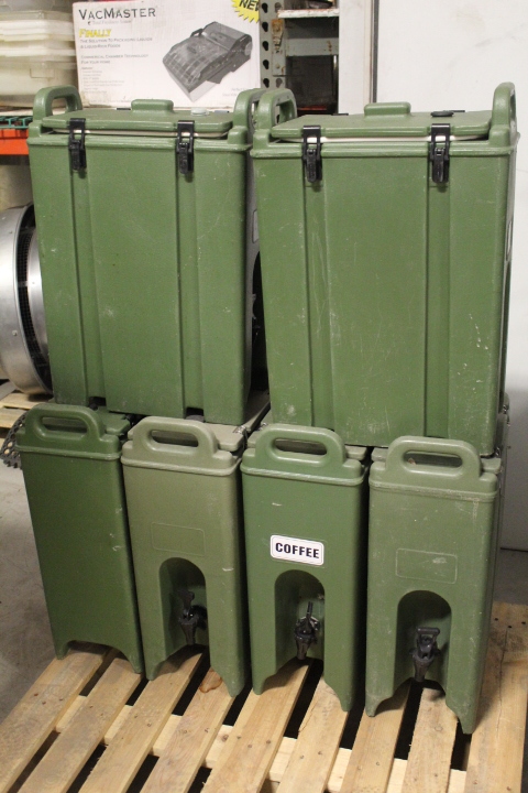 lot 201 image: 5 Gallon Beverage Carriers
