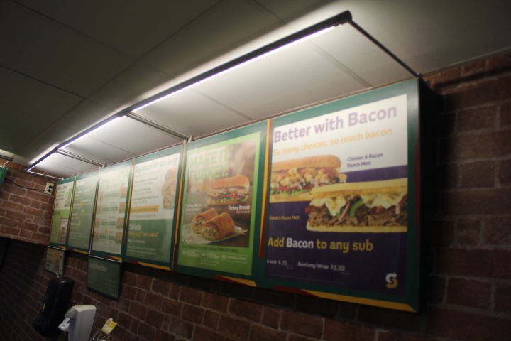 Subway Backlit Menu Signs