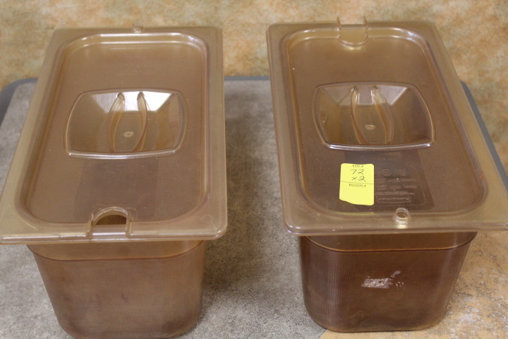 lot 72 image: 13 rd size insert pans