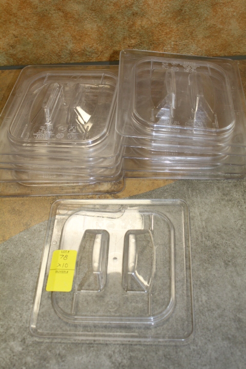 lot 78 image: 16 th size lids by Cambro