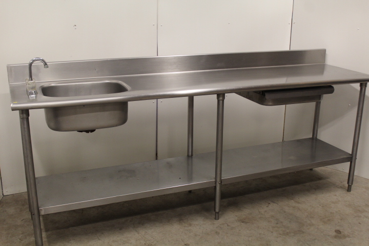 lot 41 image: Stainless Steel Table with Sink
