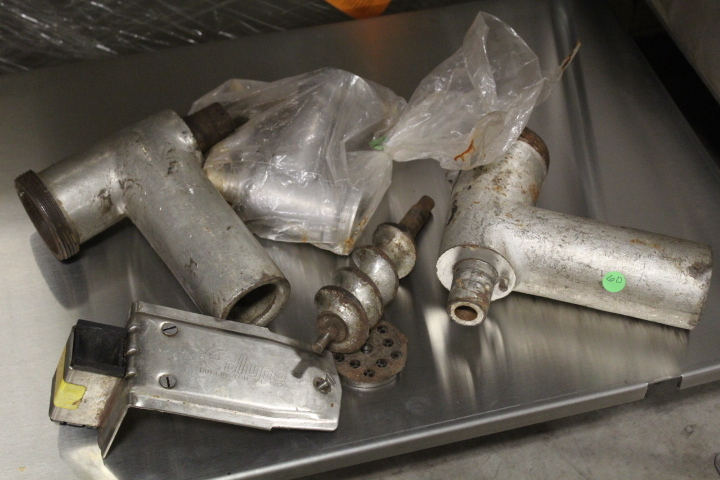 lot 60 image: Meat Grinder and Misc. Parts