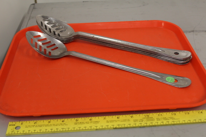 lot 102 image: 16 Slotted Serving Spoons
