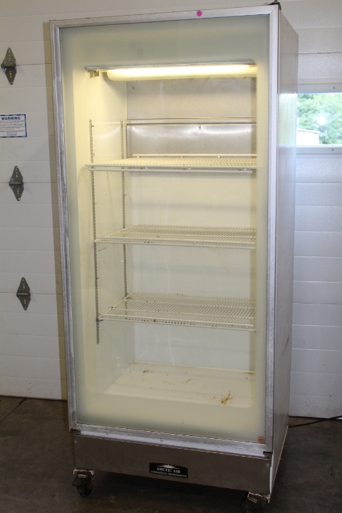 lot 147 image: Glass Door Refrigerator by Arctic Air