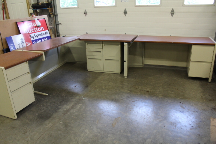 lot 154 image: Modular Office Desk pieces