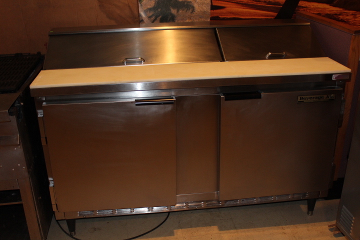lot 3 image: 60 Salad  sandwich refrigerated prep table