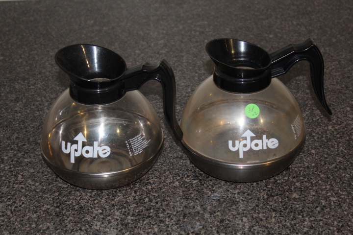 lot 28 image: Stainless bottom coffee pots