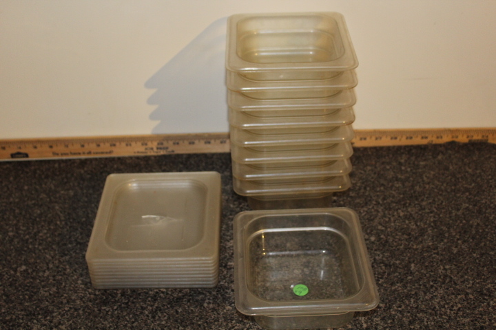 lot 108 image: 16 x 2.5 deep w lids