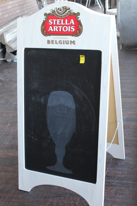 lot 12 image: Stella Artois A Frame chalkboard