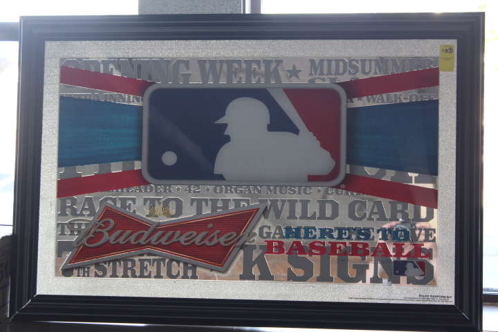 lot 13 image: Budweiser MLB mirror