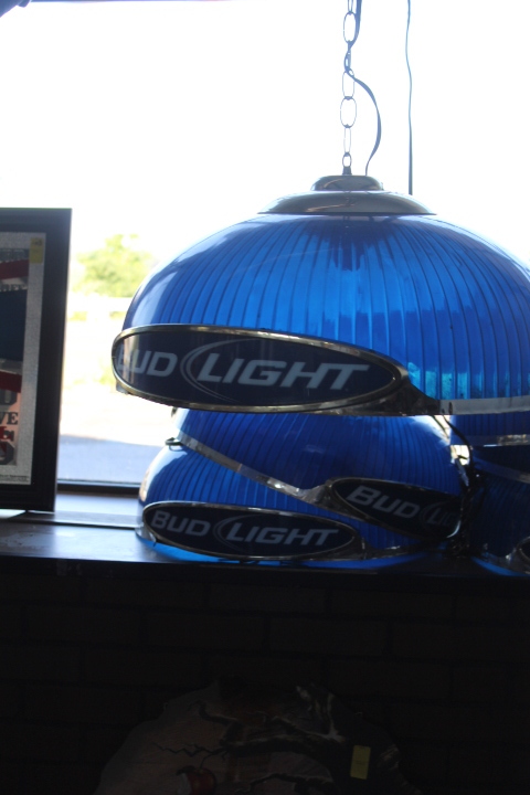 lot 14 image: Bud Light pendant style light fixtures