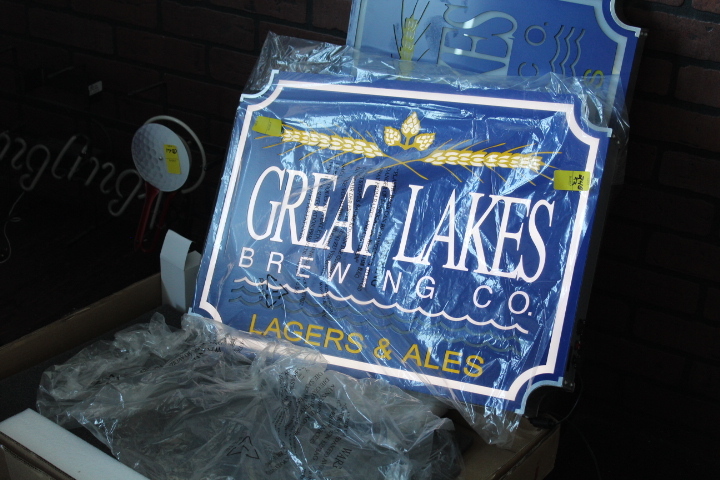 lot 24 image: Great Lakes Brewing light up signs