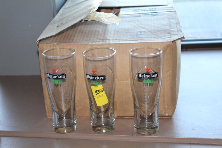 lot 33 image: Heineken glasses lot