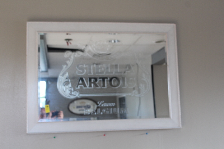 lot 51 image: Stella Artois  mirror