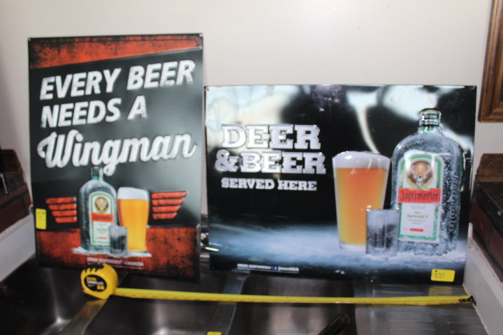 lot 69 image: Jagermeifter signs