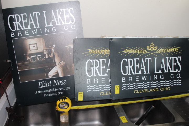 lot 73 image: Great Lakes Brewing signs
