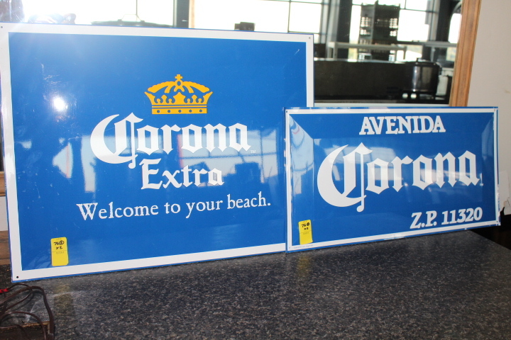 lot 76 image: Corona Signs