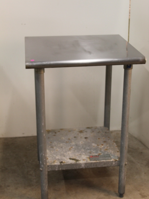 lot 51 image: 2 Stainless Steel Eagle Brand work table