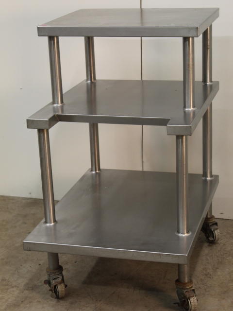 lot 54 image: Stainless Steel Heavy Duty Utility Cart  Table