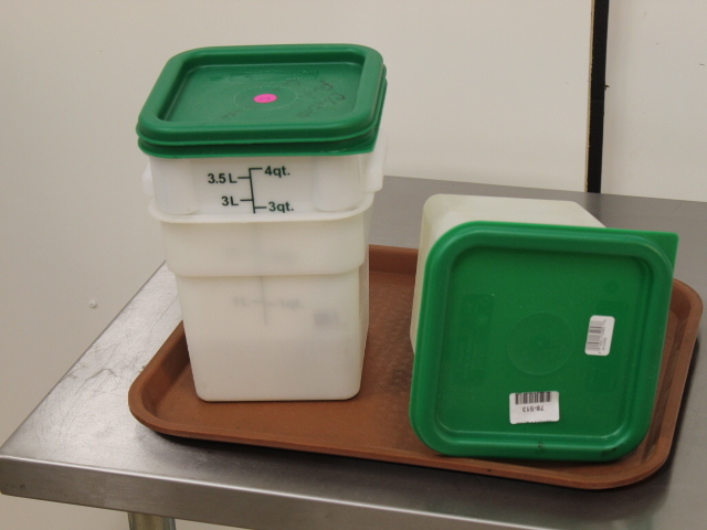 lot 119 image: 4 Quart Containers wlids