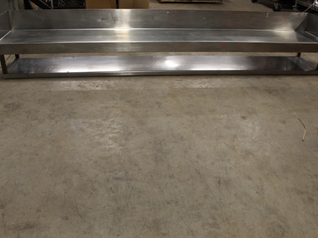 lot 145 image: Stainless Wall Shelf