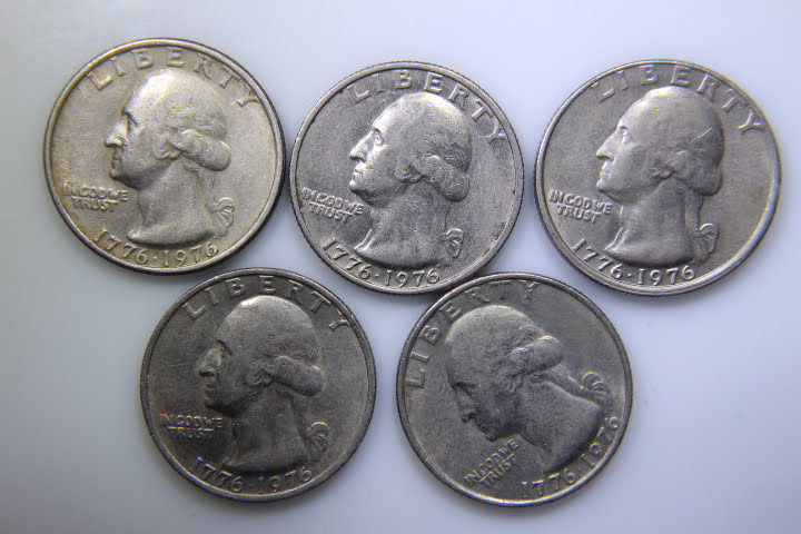 lot 101 image: Bicentennial 1976 Quarters