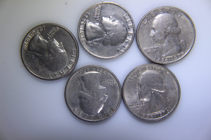 lot 105 image: Bicentennial 1976 Quarters