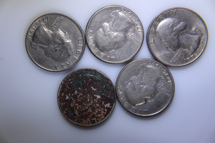 lot 107 image: 5 bicentennial 1976 Quarters