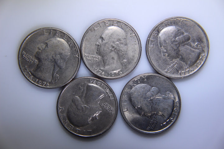 lot 111 image: Bicentennial 1976 Quarters