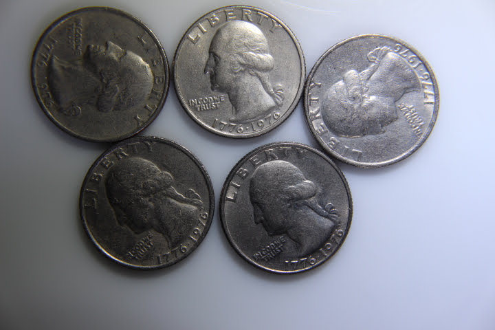 lot 112 image: Bicentennial 1976 Quarters