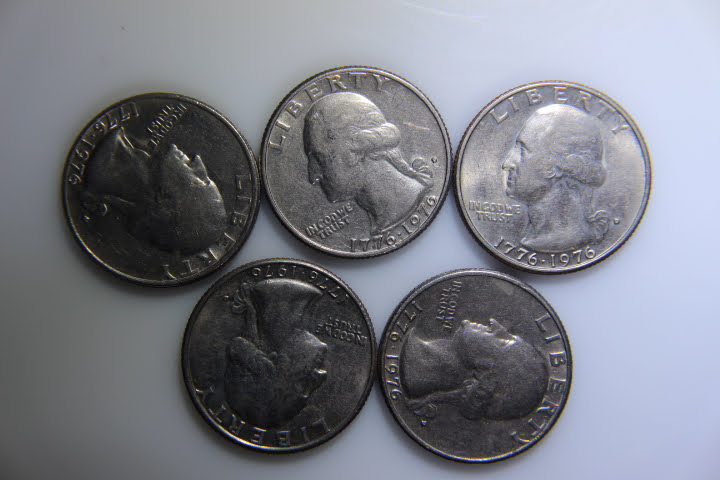 lot 113 image: Bicentennial 1976 Quarters