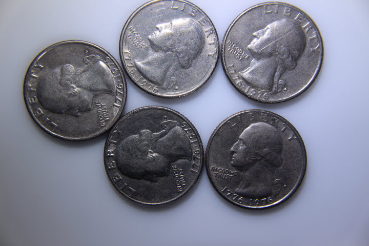 lot 114 image: Bicentennial 1976 Quarters