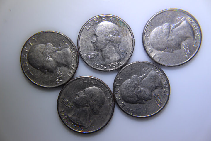 lot 115 image: Bicentennial 1976 Quarters
