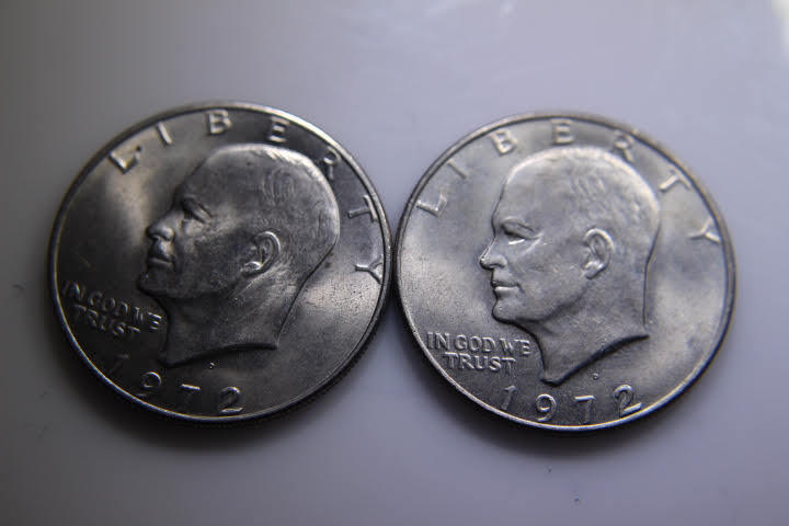 lot 145 image: 2 - 1972-D IKE $1 Dollar